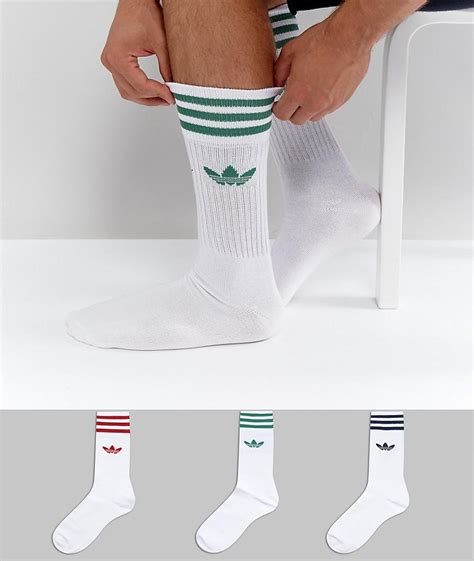 adidas white crew socks|adidas originals solid crew socks.